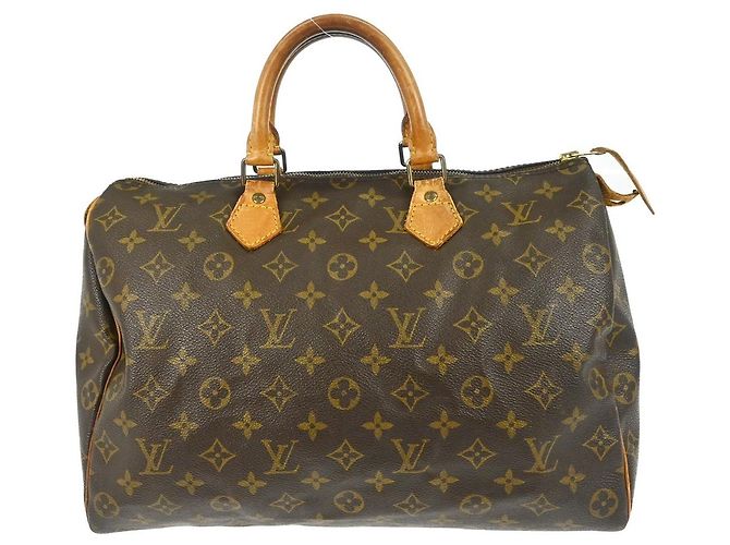 Bolsa Louis Vuitton Speedy Monogram Canvas 35 Marrom