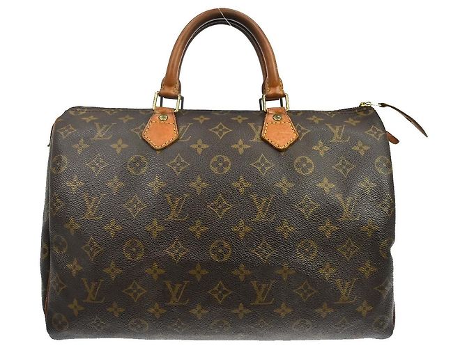Sac à main Louis Vuitton Speedy Monogram Canvas 35 Marron