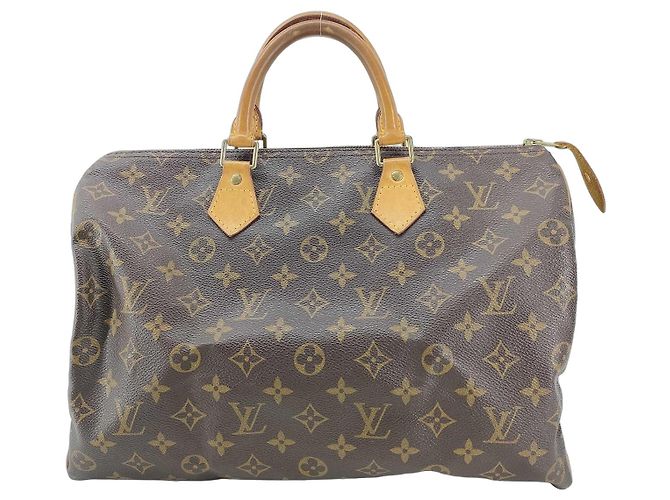 Sac à main Louis Vuitton Speedy Monogram Canvas 40 Marron