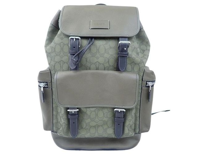 COACH Signature CE523 Backpack Khaki