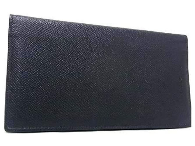 Bulgari Bvlgari Classico Bi-fold Black Leather Wallet
