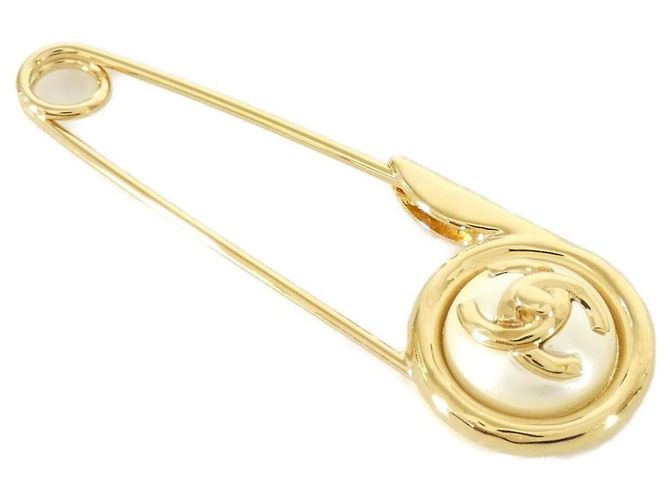 Spilla Chanel ABD709 Oro e Bianco D'oro