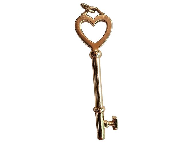 Tiffany & Co. Colgante Llave Corazón Oro Amarillo Dorado