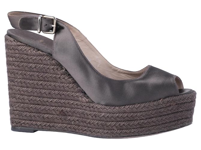 Autre Marque Espadrilles à compensées Castañer Taupe Gris