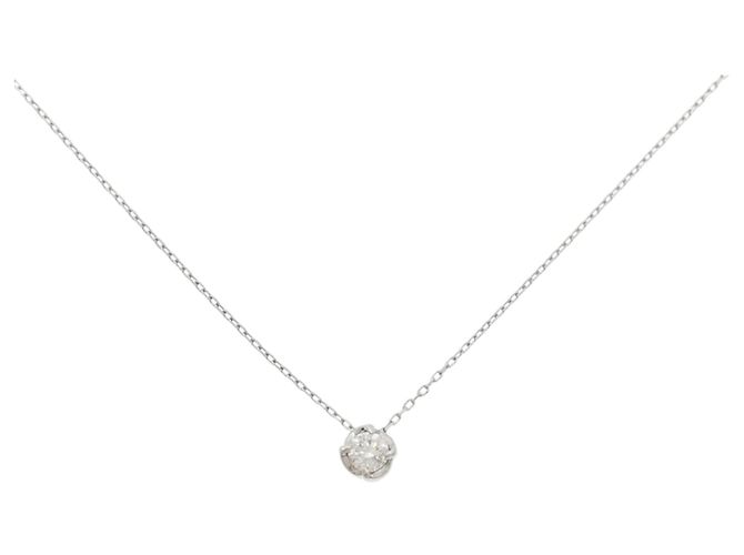 Autre Marque Collana in platino e diamanti Argento