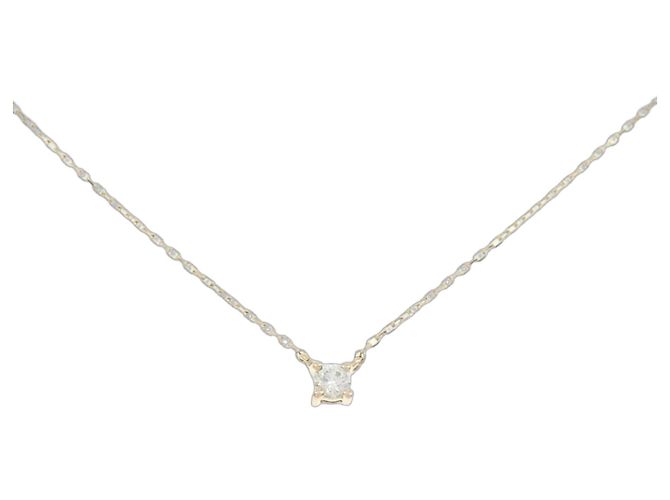 Autre Marque Collar de oro rosa Au750 y diamantes