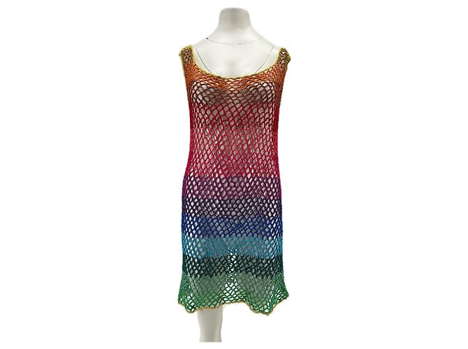 Autre Marque Mehrfarbiges Strandkleid Mehrfarben