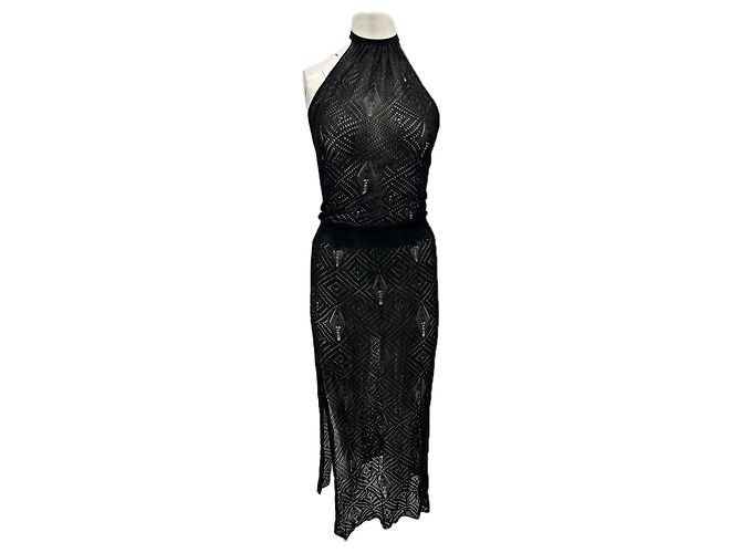 Autre Marque GIMAGUAS Schwarzes langes Kleid
