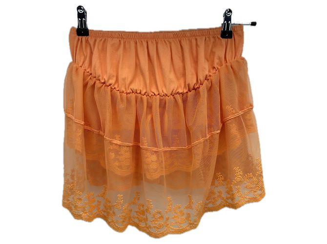 Falda de algodón naranja Free People