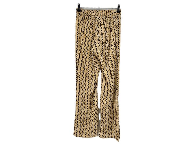 Autre Marque Pantalones estampados GIMAGUAS beige de algodón