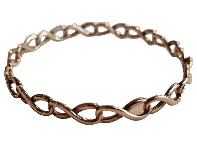 Tiffany & Co. Pulseira Infinity em Metal Rubedo Rosa