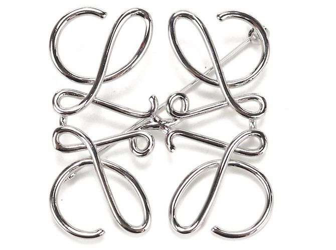 Loewe Silver Anagram Brosche 111.25.020 Silber