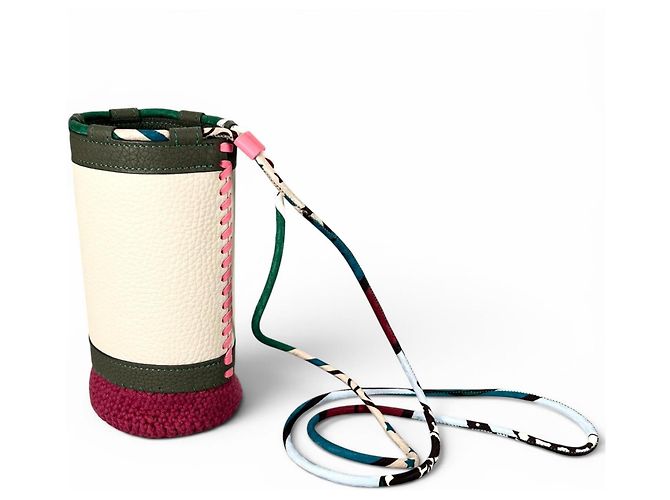 Hermès Hermes Petit H Taurillon Leather Water Bottle Holder