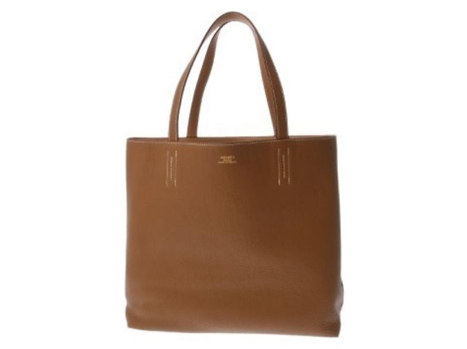 Hermès Sac cabas Hermes Double Sens Marron