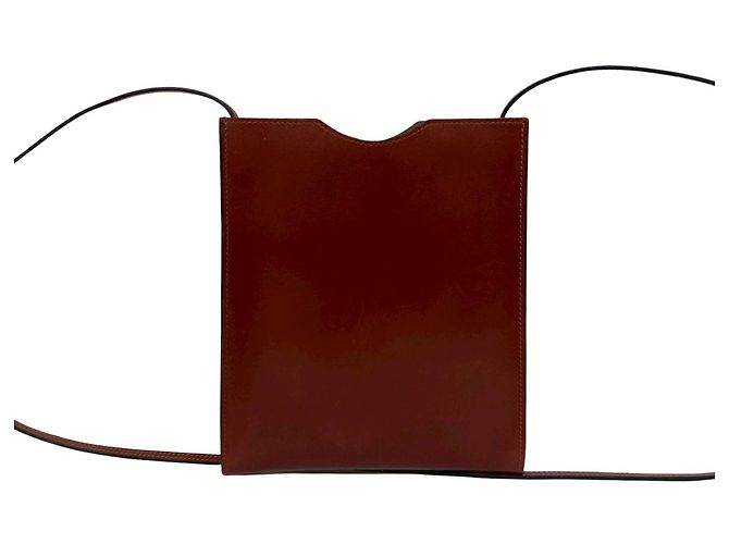 Hermès Mini borsa a tracolla in pelle Omenitou Hermes rossa Rosso