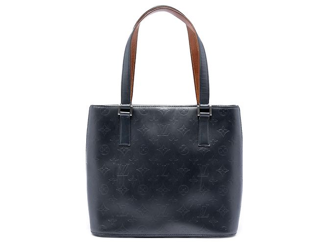 Louis Vuitton Blue Monogram Mat Stockton Bleu Bleu foncé