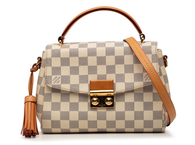 Louis Vuitton White Damier Azur Croisette Blanc