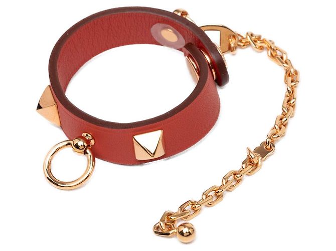 Hermès Red Swift Rivale Glove Clip 