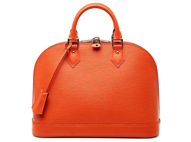 Louis Vuitton Orange Epi Alma PM Laranja