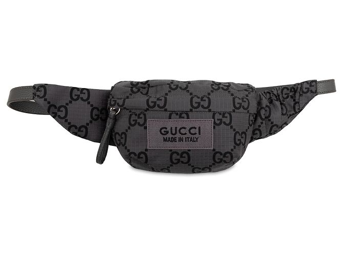Borsa a tracolla Gucci Gray GG Nylon Ripstop Marrone