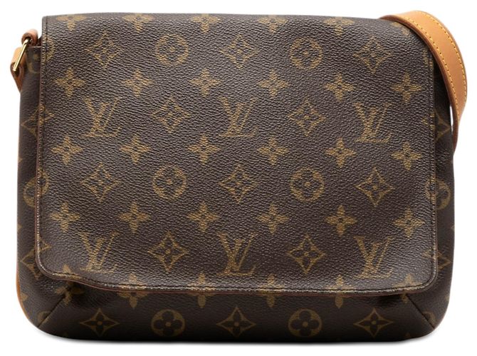 Louis Vuitton Marrone Monogram Musette Tango con tracolla corta