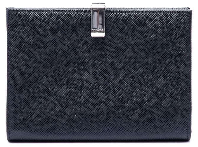 Prada Black Saffiano Bifold Small Wallet