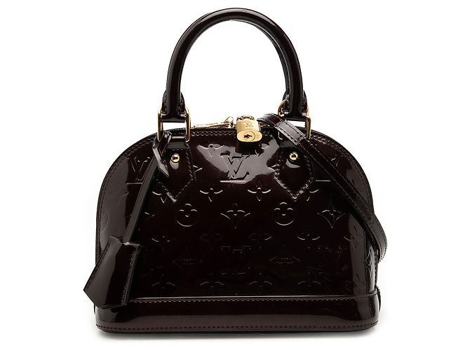 Louis Vuitton Alma BB em Monogram Vernis roxo
