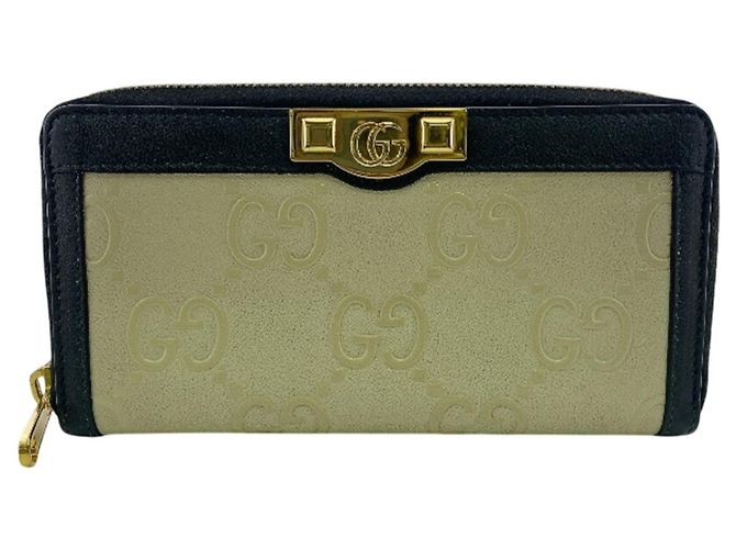Cartera larga Gucci Beige GG Supreme