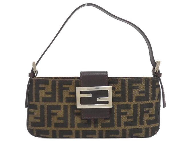 Fendi Handtasche Braun Stoff