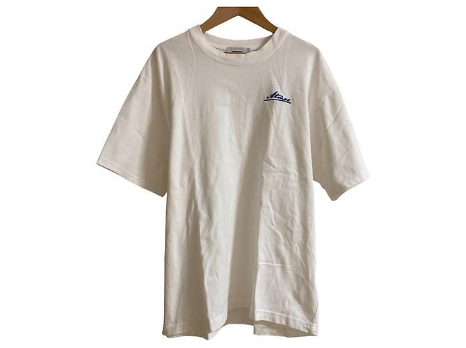 Autre Marque Camiseta de algodón atmos Message Logo Blanco