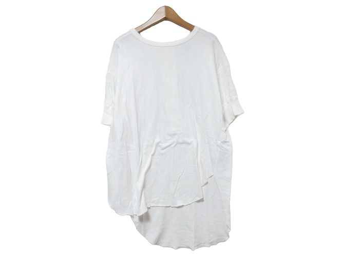 Autre Marque Top de manga larga de algodón Americana Blanco