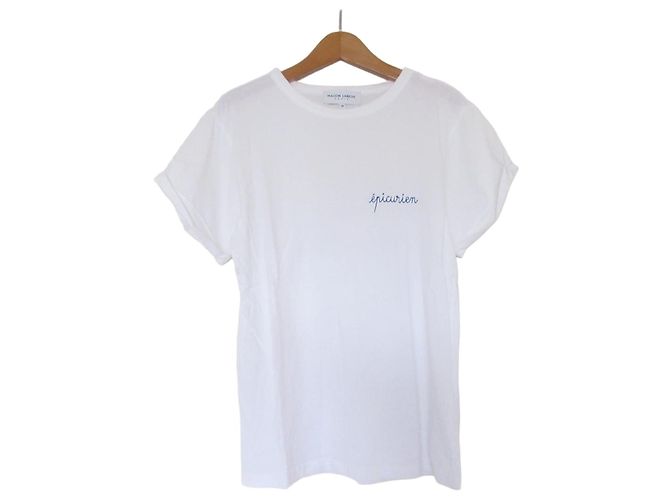 Autre Marque Camiseta de algodón Maison Labiche Blanco
