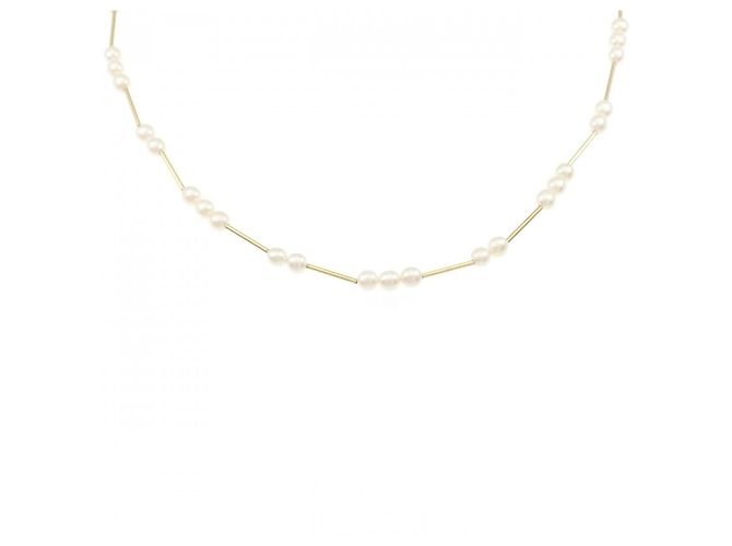 Autre Marque Collana di perle d'acqua dolce Au750 D'oro 