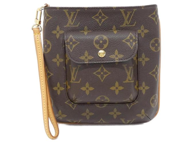 Borsa a Spalla Louis Vuitton Monogram Marrone Bronzo