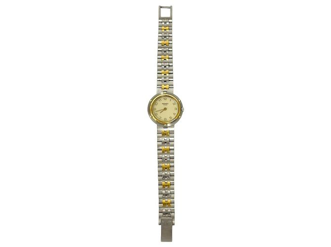 Hermès HERMES Vintage Clipper Edelstahl Quarz-Uhr