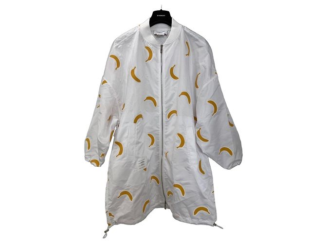 Thom Browne Chaqueta Bomber Estampado Banana - Blanca Blanco Amarillo