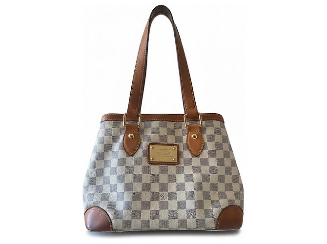 Louis Vuitton Hamstead PM Damier Azur Blanc Damier ebène