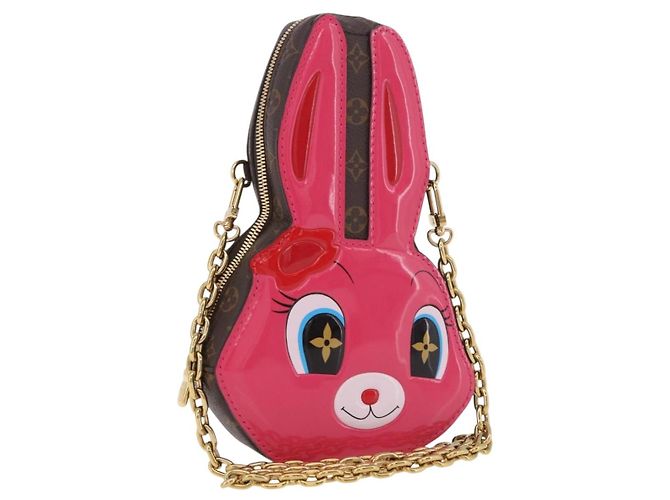 LOUIS VUITTON Monogram Wallet On Chain Rabbit Bag Rose M11452 LV Auth 184890SM Marrom Monograma