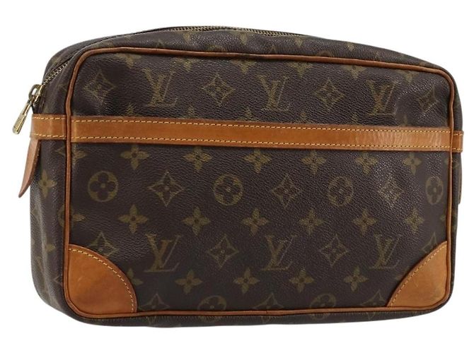 LOUIS VUITTON Monogram Compiegne 28 Clutch Bag M51845 LV Auth BA13393 Monogramm