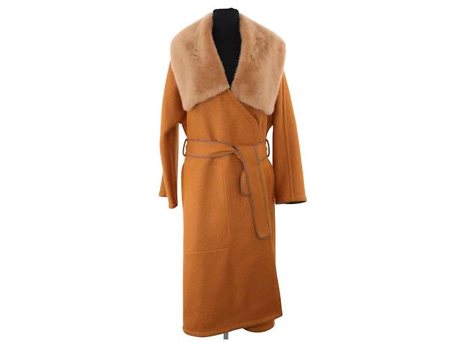 Hermès Abrigo camel Camello