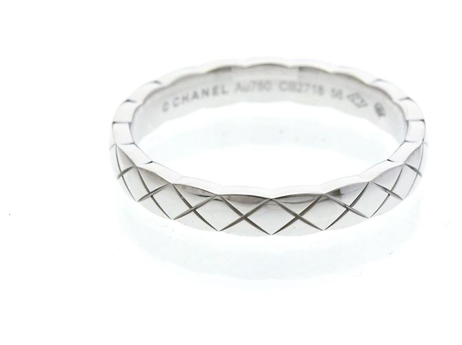 Anillo Chanel Coco Crush Mini en oro blanco de 18K Plata