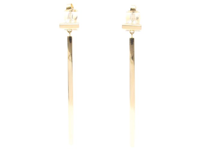 Tiffany & Co Orecchini pendenti Tiffany T Wire Bar in oro rosa D'oro