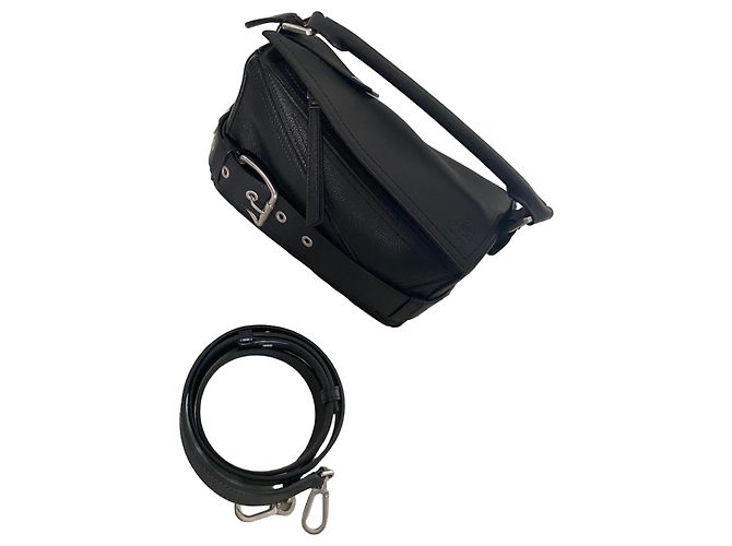 Loewe Bolsa Puzzle Biker em couro preto