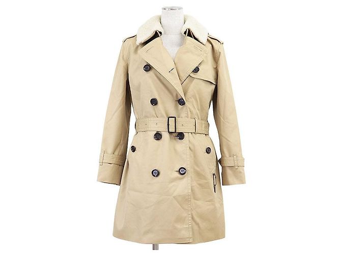 Trench Coach TRENCH W WOOL LINER Cotton Polyester Beige