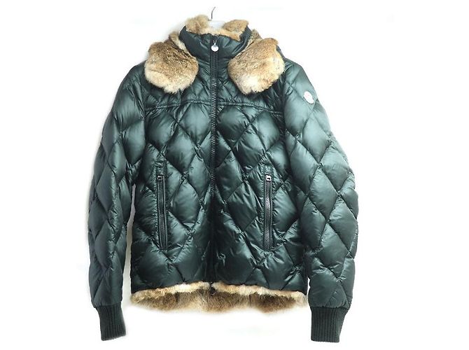 Moncler Bastogne Down Jacket Green Khaki