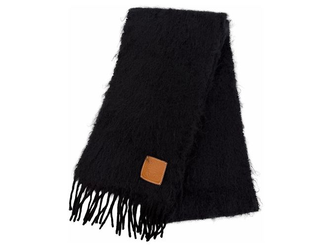 Sciarpa in lana mohair LOEWE nero