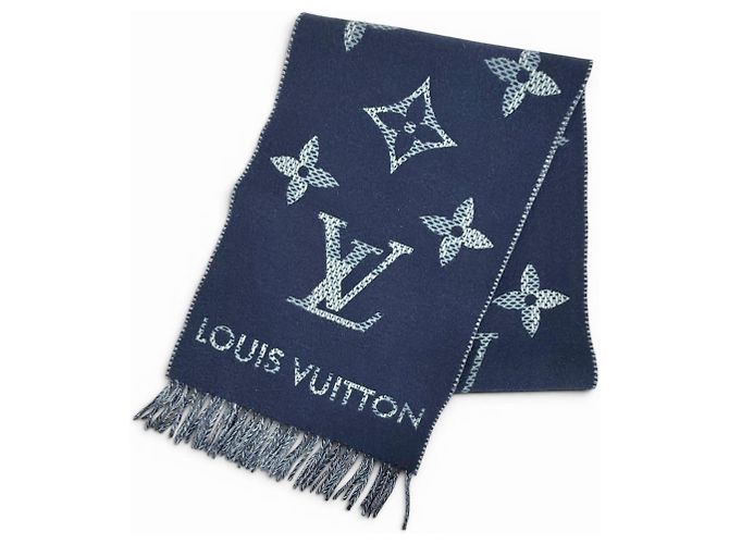 Louis Vuitton 2025 Cashmere Stole Navy blue