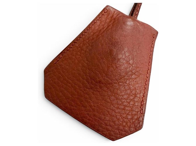 Hermès Red Leather Pendant