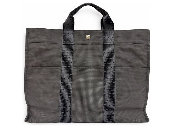 Hermès Hermes Herline MM Canvas Tote Bag Braun