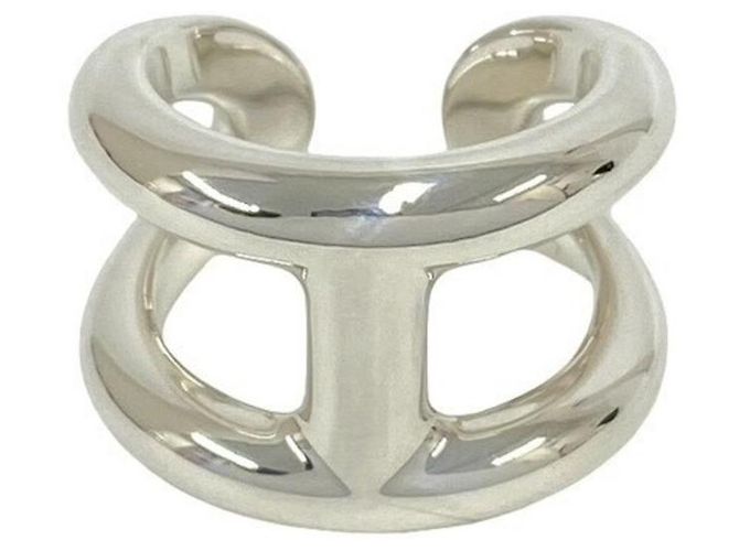 Hermès Hermes Osmos GM Sterling Silver 925 Ring Silvery